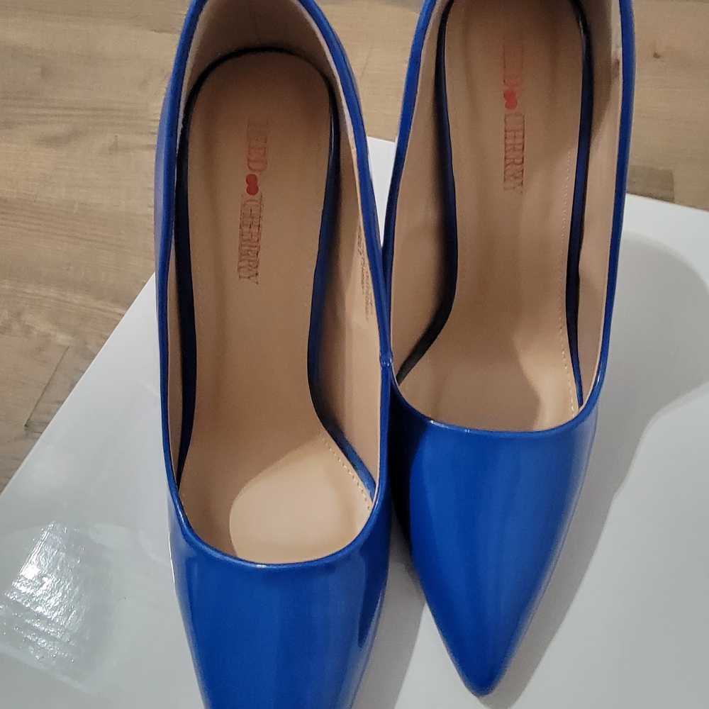 Bold Blue Heels by Red Cherry